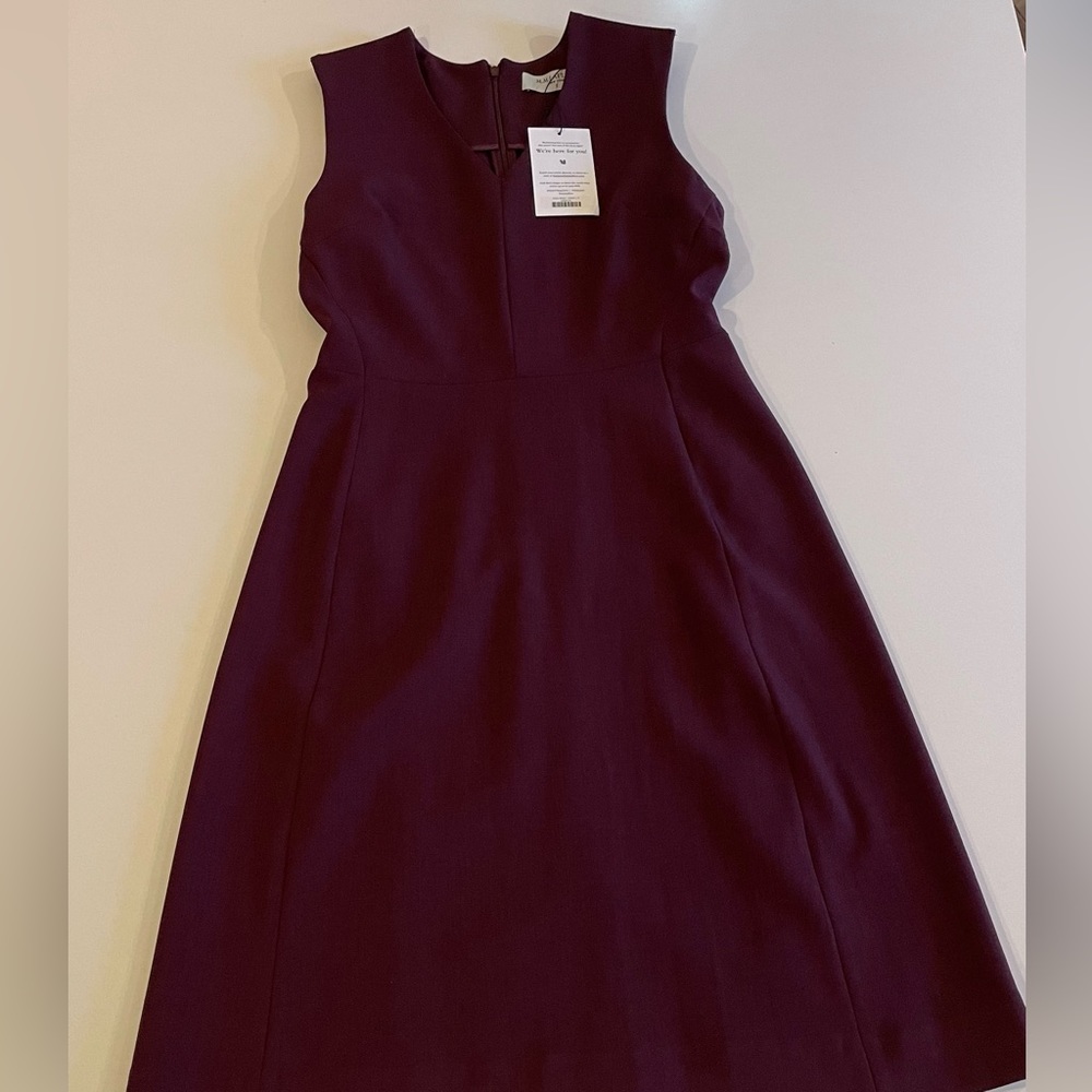 NWT MM La Fleur Annie dress size 6. Claret color